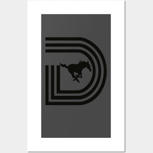 SMU Triple D Logo BW Posters and Art